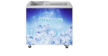 Hisense FC39DT Ice Cream Freezer 303L Glass Door with lock and key