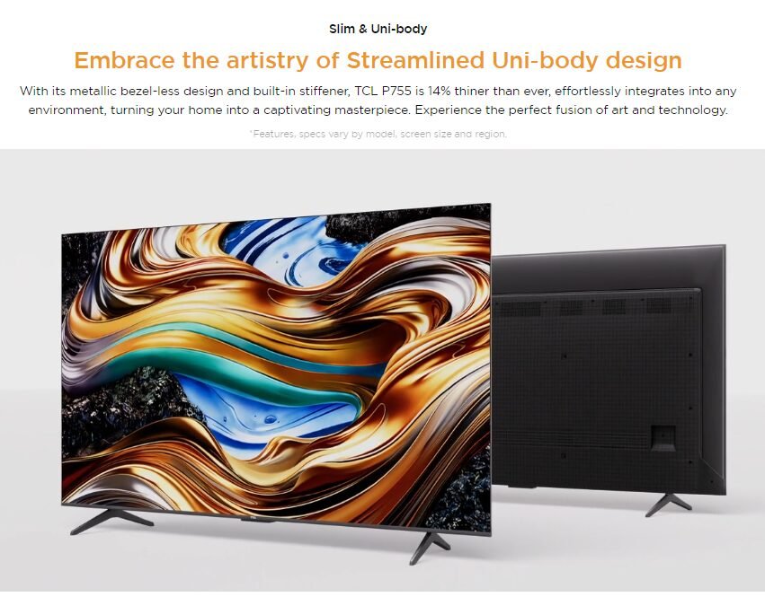 TCL 65P755 65 inch 4K UHD Google TV