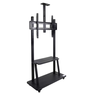 JH-1800S Multi-Function Mobile TV Cart 32-100 High Adjustable Bracket TV Stand Trolley Shelf Stand Wheels