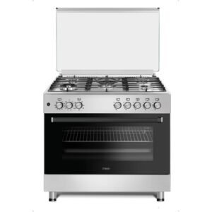 MIKA STANDING COOKER MST905G2WEF10HI(MST90PU5GHI/2WFO) 90 X 60 CM 5 Gas Pool Jet Burners Half Inox
