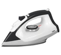 MIKA Dry Iron MDIR268 Non-stick Soleplate, White & Grey