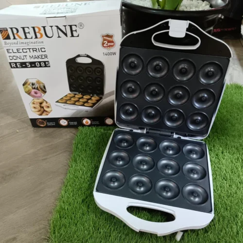 Rebune RE-5-085 Electric 12-Holes Non-stick Donut Maker