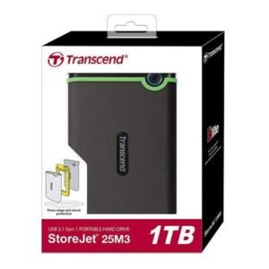 Transcend 1TB StoreJet External Hard Disk - Gray