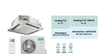 Hisense Cassette 18000BTU Air Conditioner AUC-18HR4SAA1 (AUW-18H4SS) Cooling and Heating