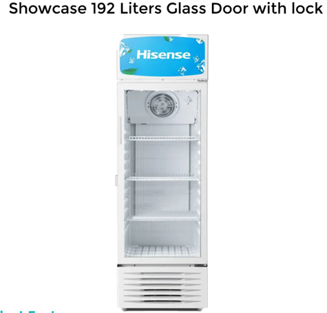 Hisense FC27FCD 192L Showcase Fridge