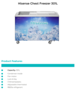 Hisense FC40DD 301L Chest Freezer