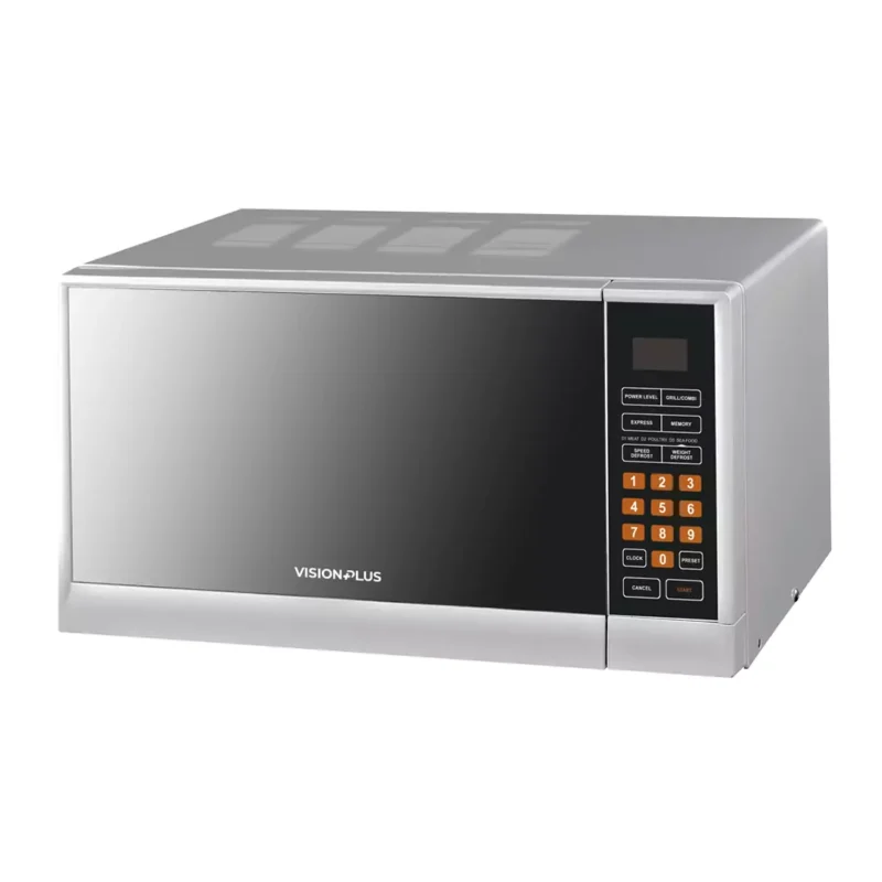 VPMW25GD-S-1080P_1 Visionplus 25L Digital Microwave Grill Oven | 900W | Silver