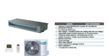 Hisense AUD-18HX4SSNL1 18,000 BTU Duct Air Conditioner