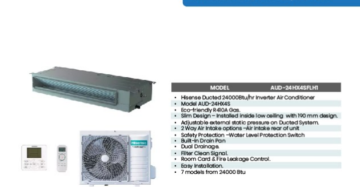 Hisense AUD-24HX4SFLH1 24,000 BTU Duct Air Conditioner