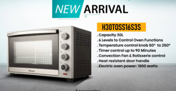 Hisense H30TOSS16S3S 30L Microwave Oven